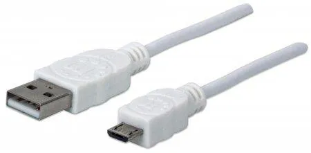 USB Кабел MANHATTAN USB 2.0, A/MicroB M/М, 1.8m 324069
