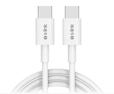 USB кабел S-link SL-C122 1M 3A Type C to C Data, Quick Charge