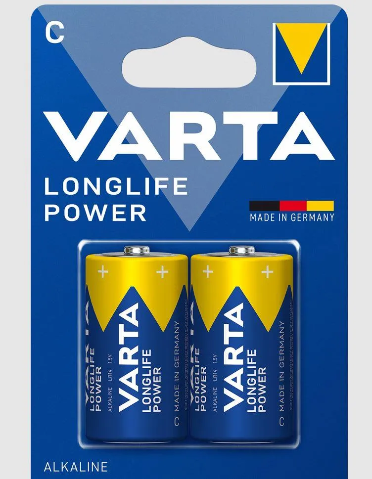 Алкални батерии VARTA HIGH ENERGY LR14 C 2x1.5V