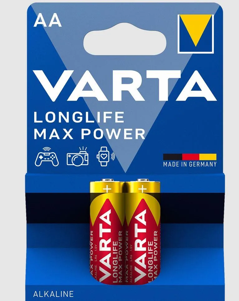 Алкални батерии VARTA MAX TECH LR06 AA 2x1.5V