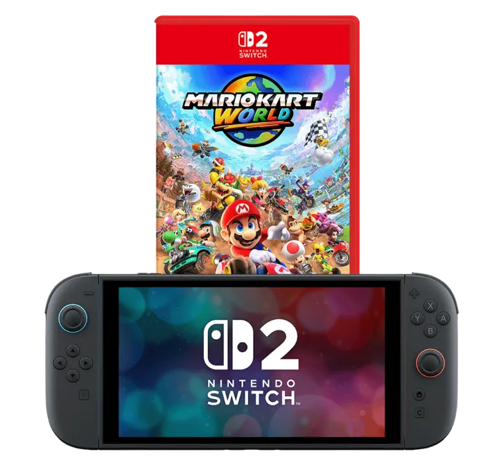 Vaucer - NINTENDO SWITCH 2 Blue/Red Joycon + Bundle Mario Kart World