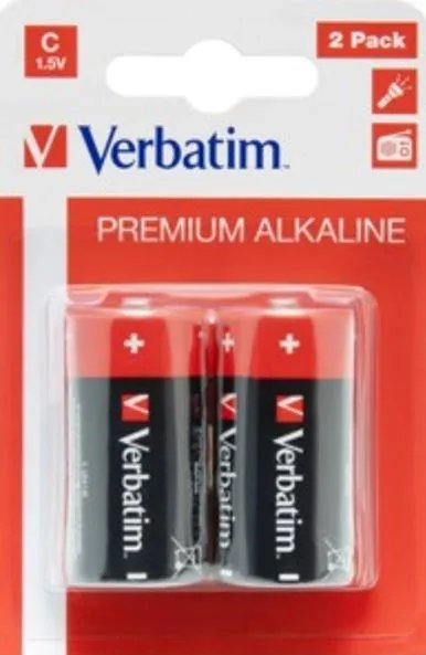 Батерија VERBATIM ALKALINE C-LR14 2 par