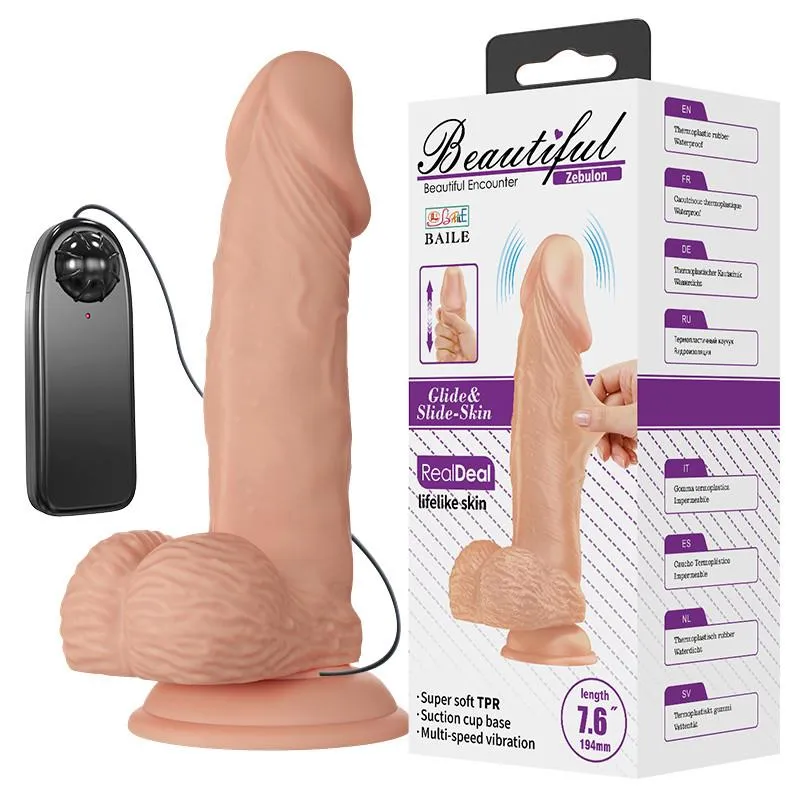 Мек Vibro дилдо 19cm Zebulon