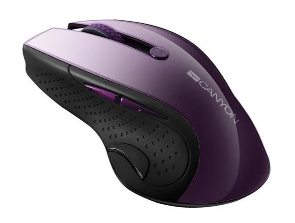 Wireless Мouse CANYON CNS-CMSW01P Wireless, Blue LED, 6 buttons, 1000-1600 DPI, Blue Gray pearl glossy