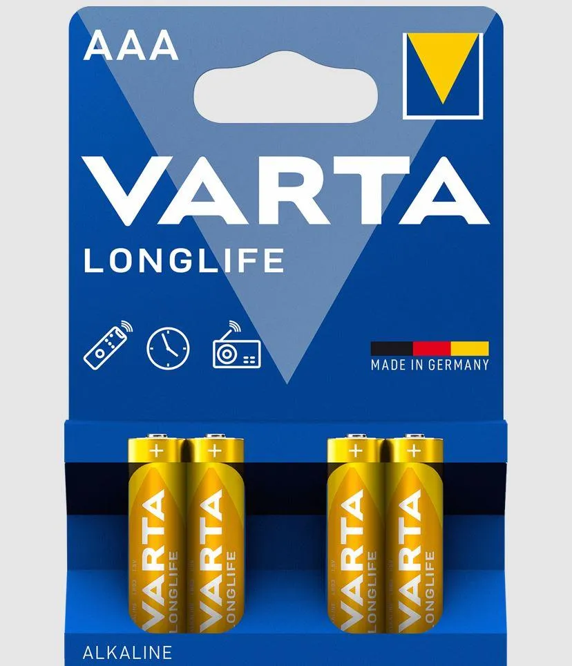 ZnC батерии VARTA LONGLIFE EXTRA LR03 AAA 4x1,5V