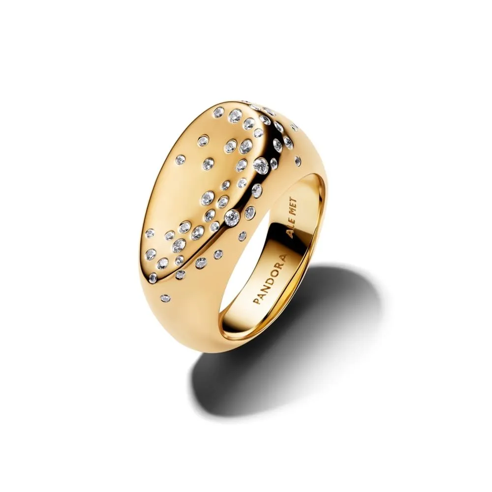 Прстен печат со овална форма од 14k позлата