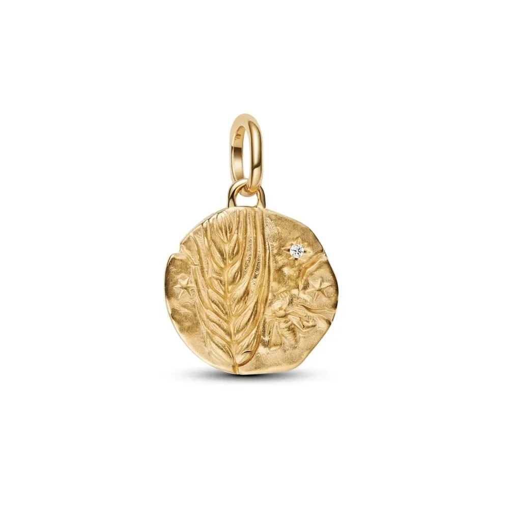 Медалјон Пченица од 14k позлата