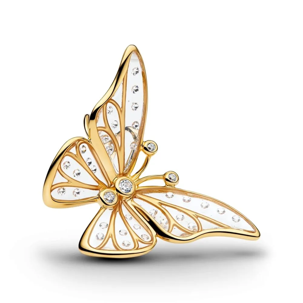 Приврзок голема пеперутка од 14k позлата