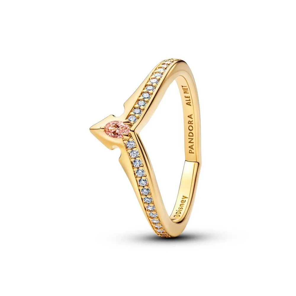 Disney Princess Aurora прстен од 14k позлата