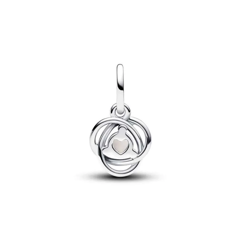 Висечки приврзок бел Eternity Circle