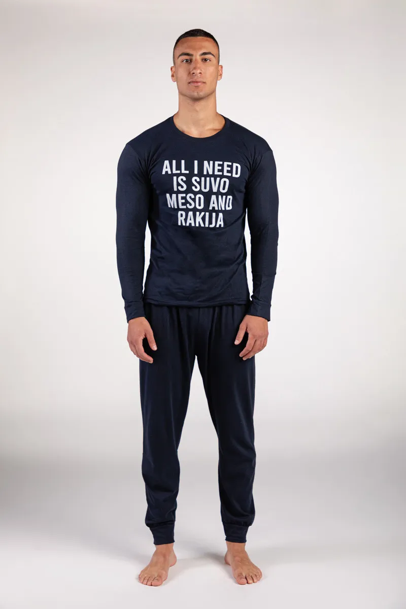 Aslaner машки сет пижами ALL I NEED SS25
