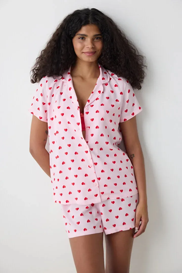 Penti женски сет пижами AMOUR SS GOMLEK SORT SET