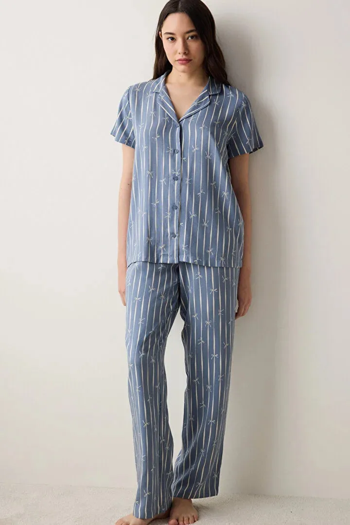 Penti женски сет пижами ENT FREYA SS GOMLEK PANT SET