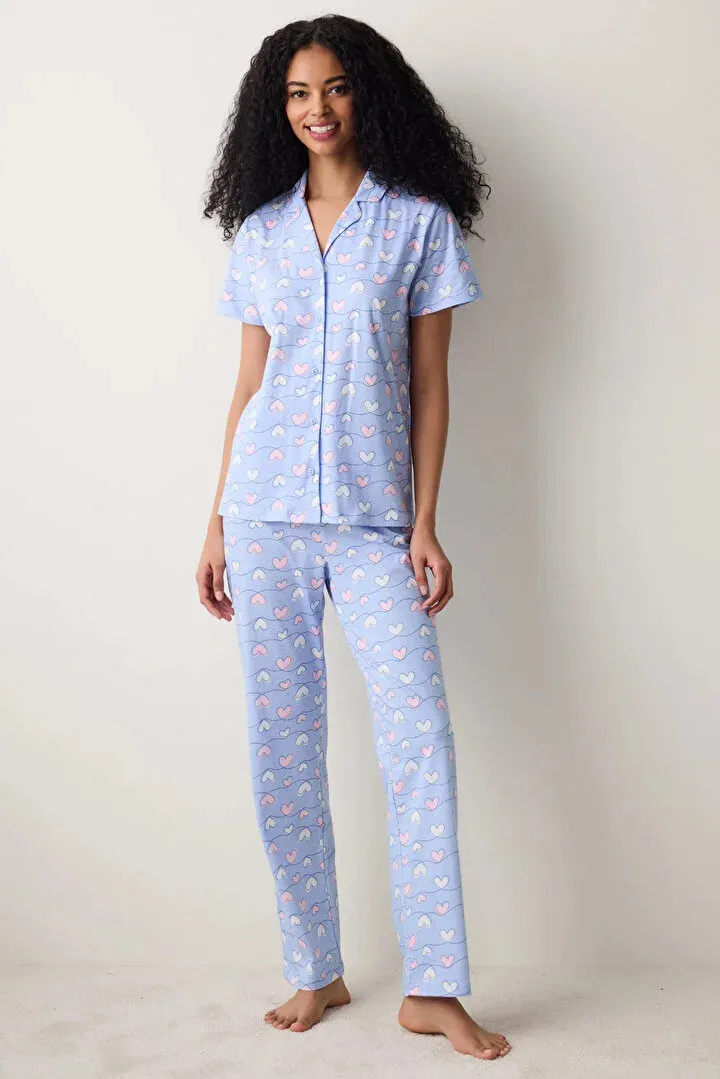 Penti женски сет пижами ENT HANNAH SS GOMLEK PANT SET