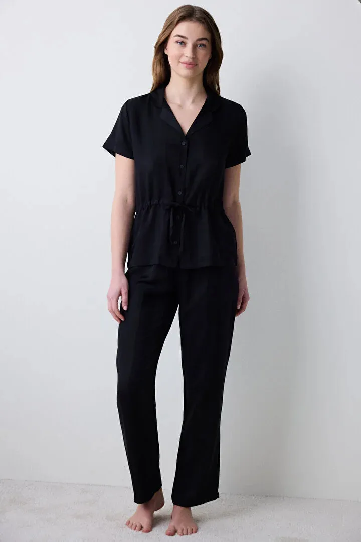 Penti женски сет пижами FLEUR SATIN SS GOMLEK PANT SET
