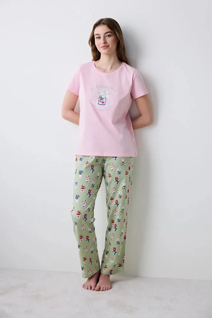Penti женски сет пижами FLOWER MARKET SS PANT SET