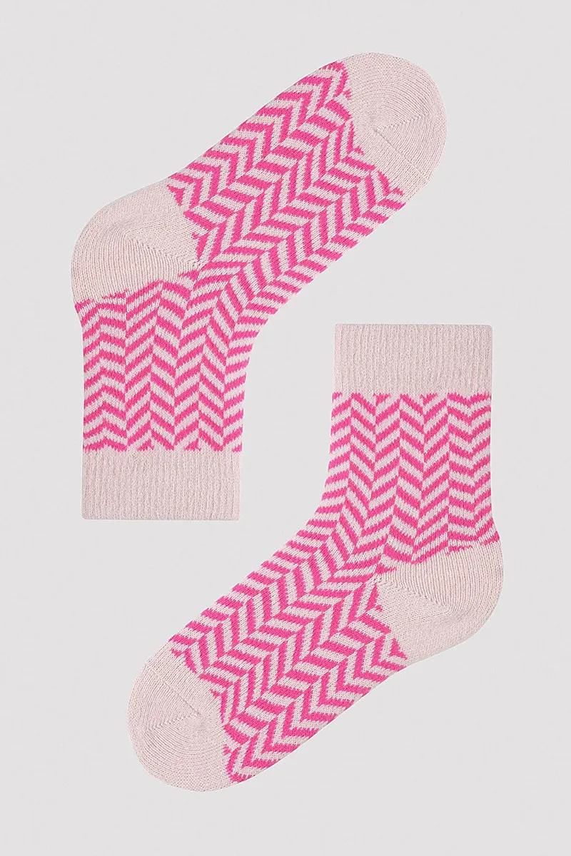 Penti женски класични чорапи G.PINK ZIGZAG