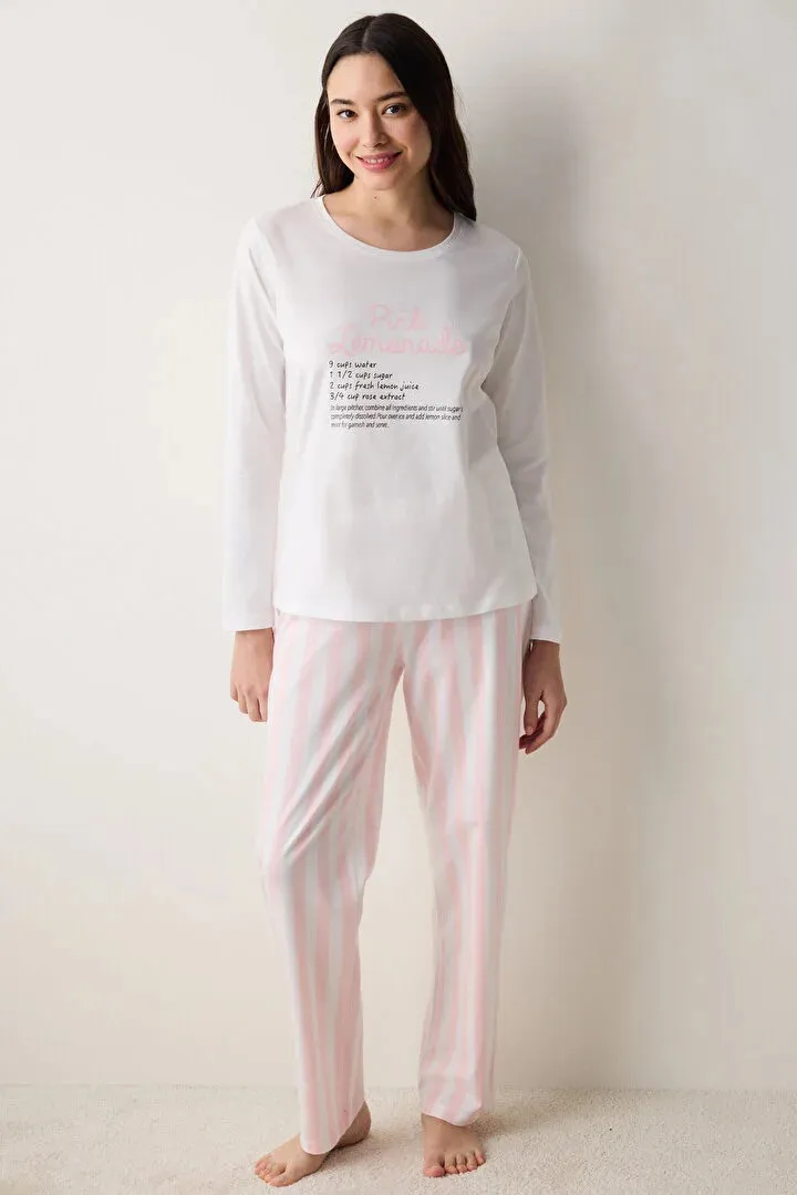 Penti женски сет пижами PINK LEMONADE LS PANT SET