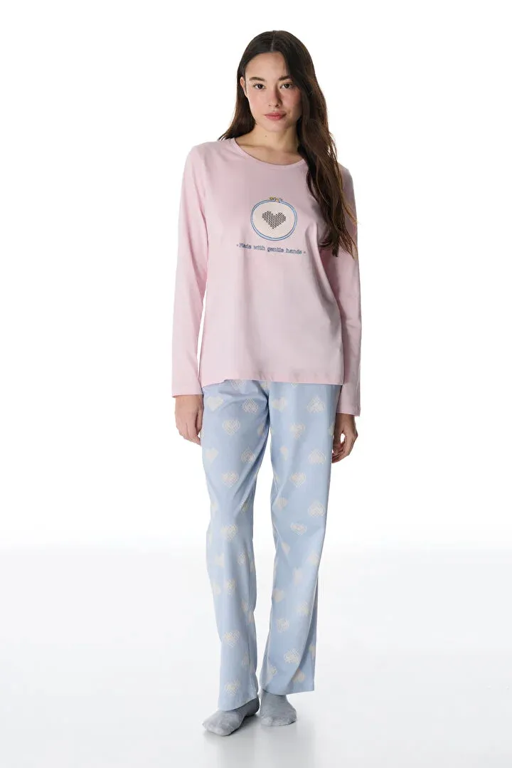 Penti женски сет пижами PRETTY HEARTS LS PANTOLON SET