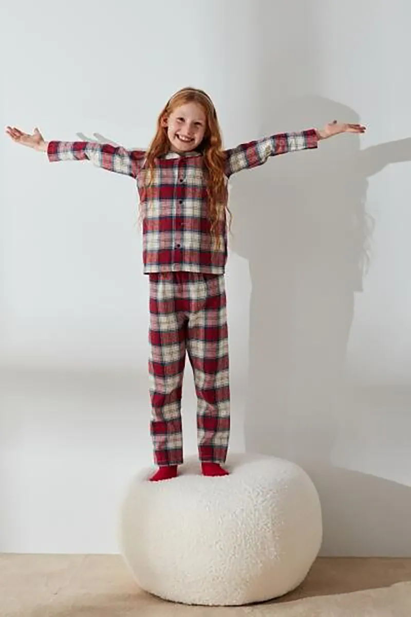 Penti детски сет пижами Uns Gingham Fls2Ligomset