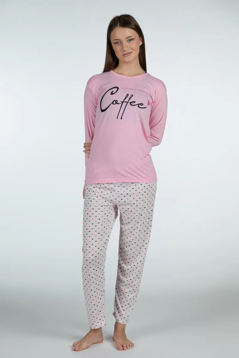 Rujam женски сет пижами 8778 COFEE
