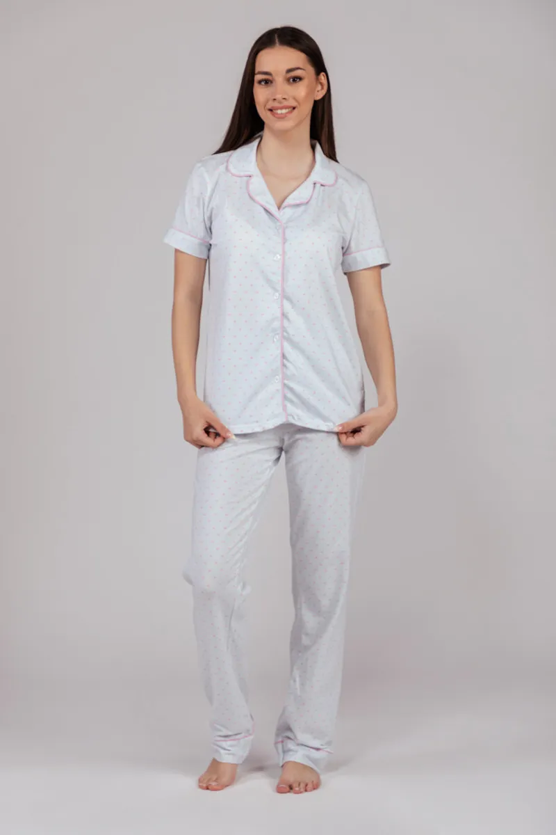 SF женски сет пижами 735102 STIPE HART KD SS25
