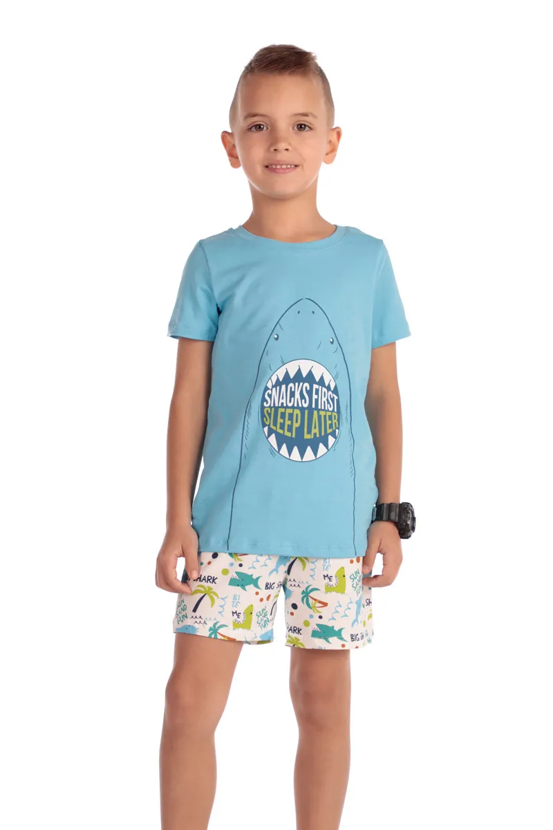 SF момчиња сет пижами 735133 SHARK KK SS25
