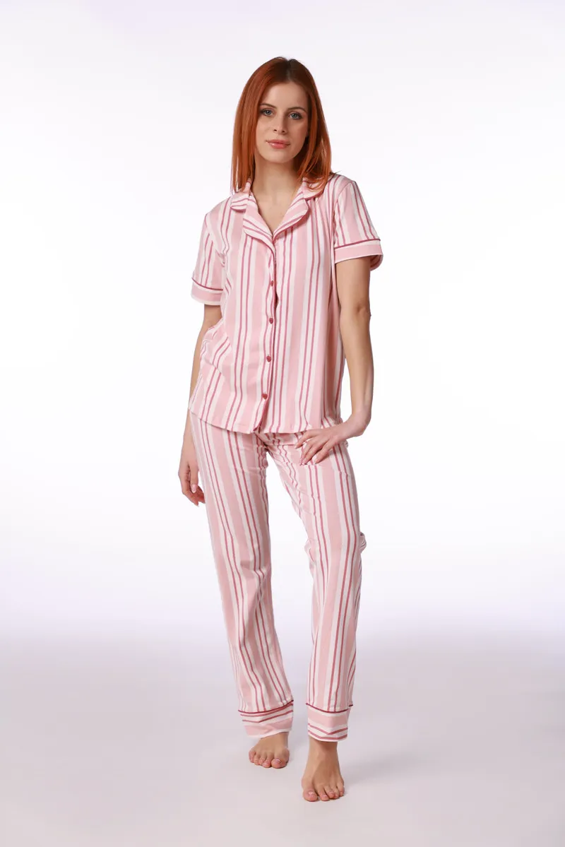 SF женски сет пижами 735190 POWDER STRIPES KD SS26