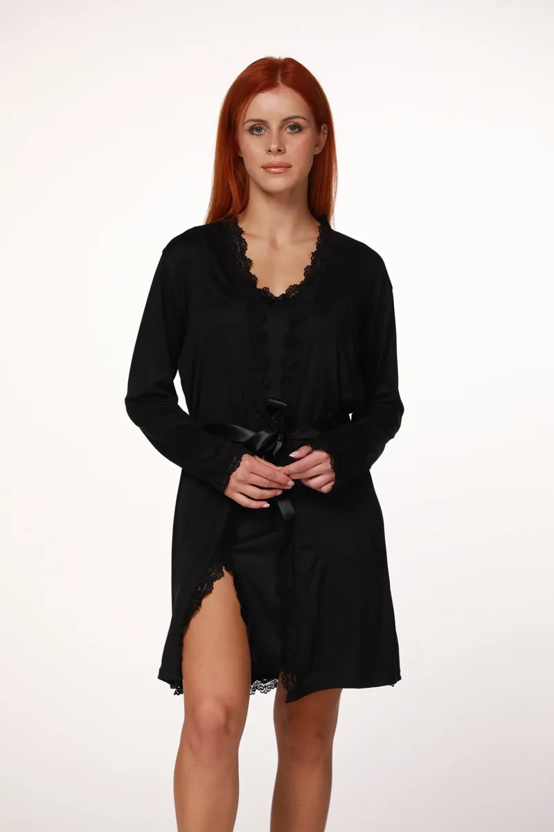 SF женски сет ноќница BLACK FW25