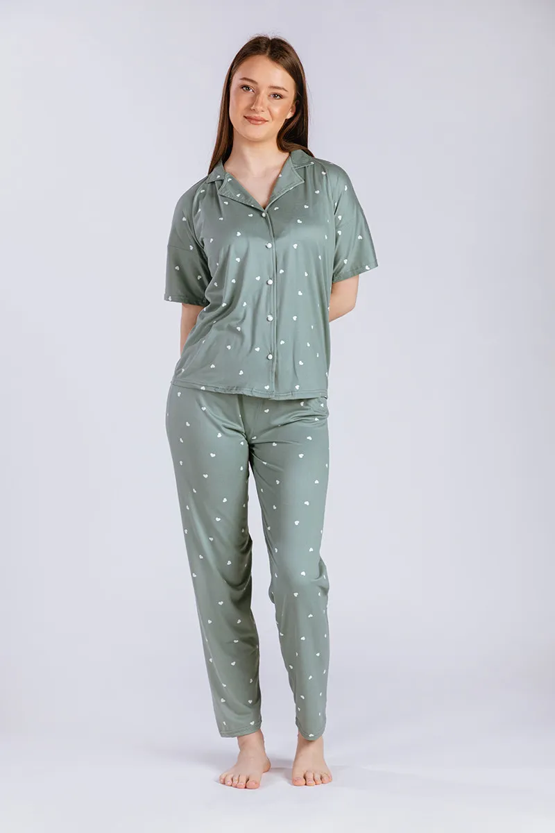 SF женски сет пижами GREEN HART KD SF SS25