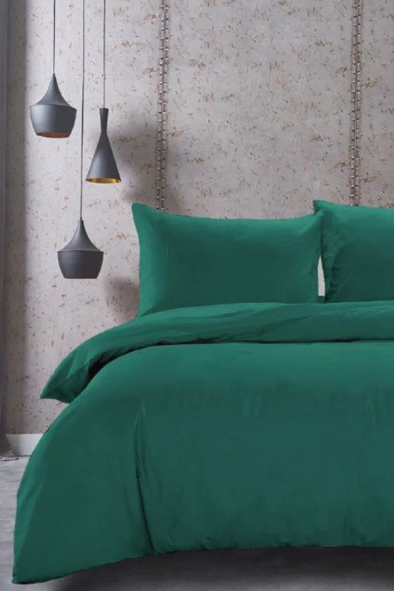 SF HOME  единечна постелнина MONO DARK GREEN