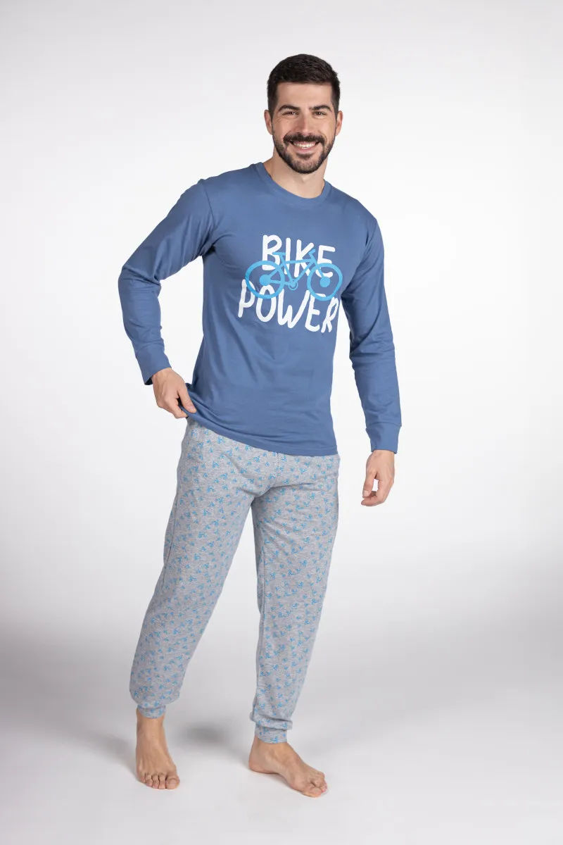 SF машки сет пижами M. PIZAMI SF BIKE POWER DD FW24