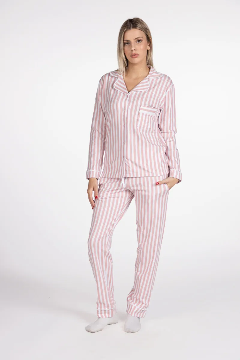 SF женски сет пижами STRIPES FW24