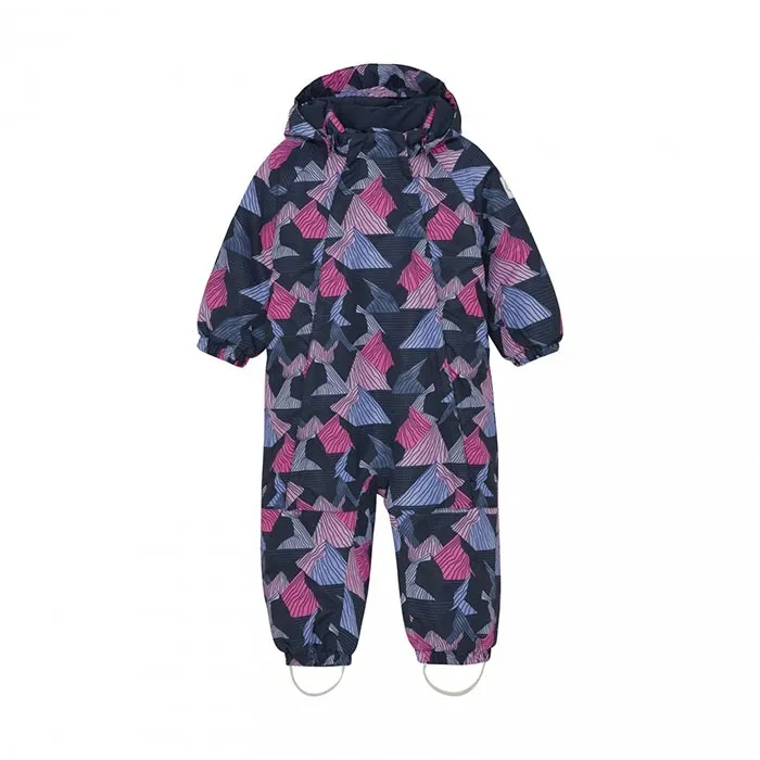 Color Kids Coverall W. 2 ZIP- AOP