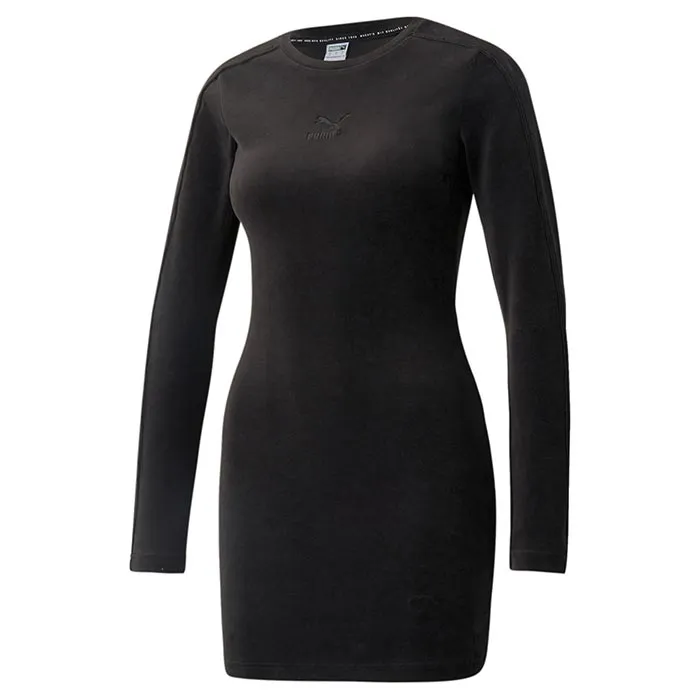 PUMA Iconic T7 Velour Fitted Dress