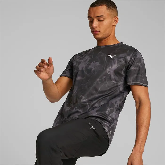 PUMA RUN FAVORITE AOP GRAPHIC SS TEE