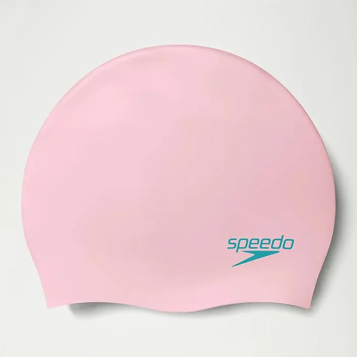 SPEEDO PLAIN MOUD SILC CAP JU PINK/BLUE