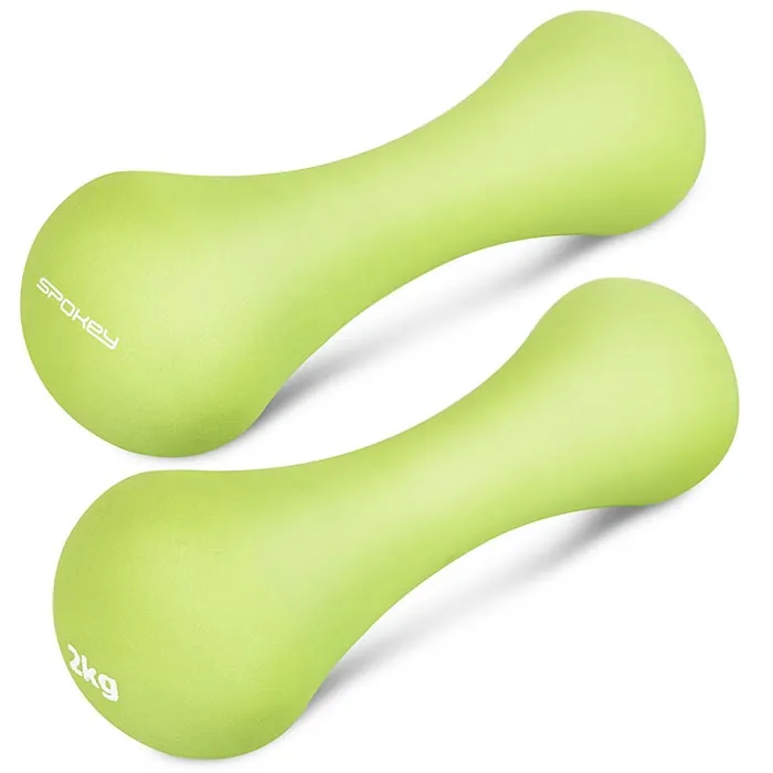 Spokey BONE dumbbells set 2 x 2,0 kg green