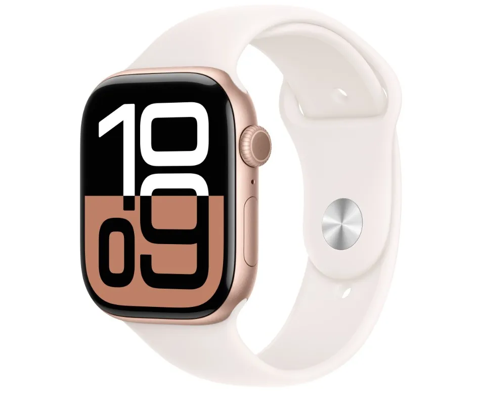 Apple Watch S10 GPS 46mm Rose Gold Alu Case with Light Blush Sport Ban
