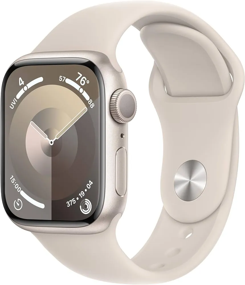 Apple Watch S9 GPS 41mm Starlight Alu Case w Starlight Sport Band - S/
