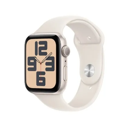 Apple Watch SE GPS 44mm Starlight Aluminium Case with Starlight Sport