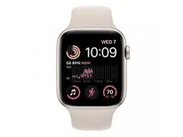 Apple Watch SE2 GPS 44mm Starlight Aluminium Case with Starlight Sport