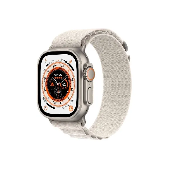 Apple Watch Ultra Cellular, 49mm Titanium Case with Starlight Alpine L