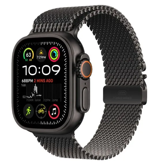 Apple Watch Ultra2 v2 Cellular 49mm Black Titanium Case with Black Tit