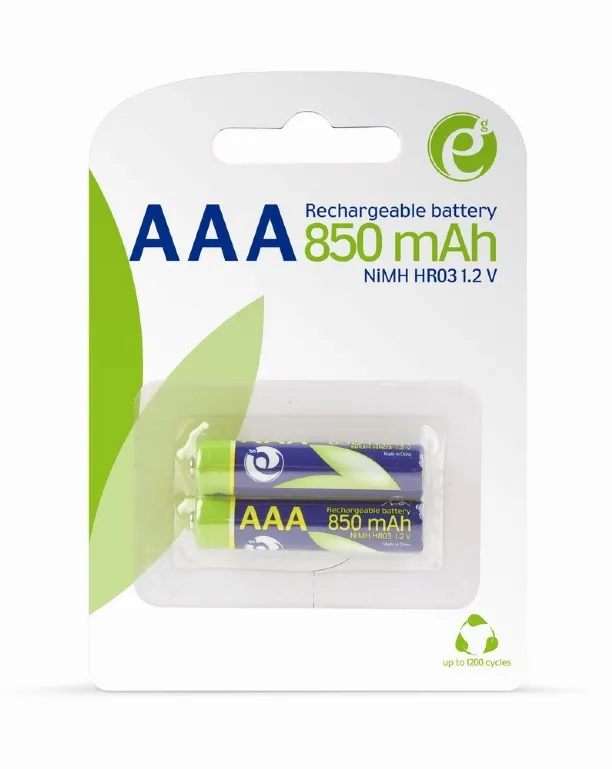 Batteries 850mAH Rech. NI-MH AAA 2 pack EnerGenie Instant
