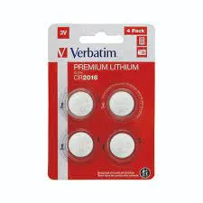 Batteries Verbatim CR2016 3V 4pack Lithium