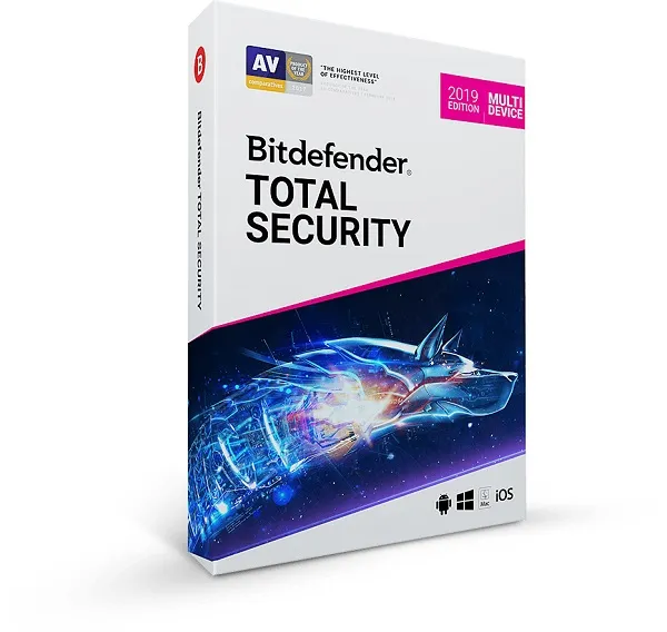 BITDEFENDER TOTAL SECURITY MULTI-DEVICE (12 MONTHS/5 DEVICES)