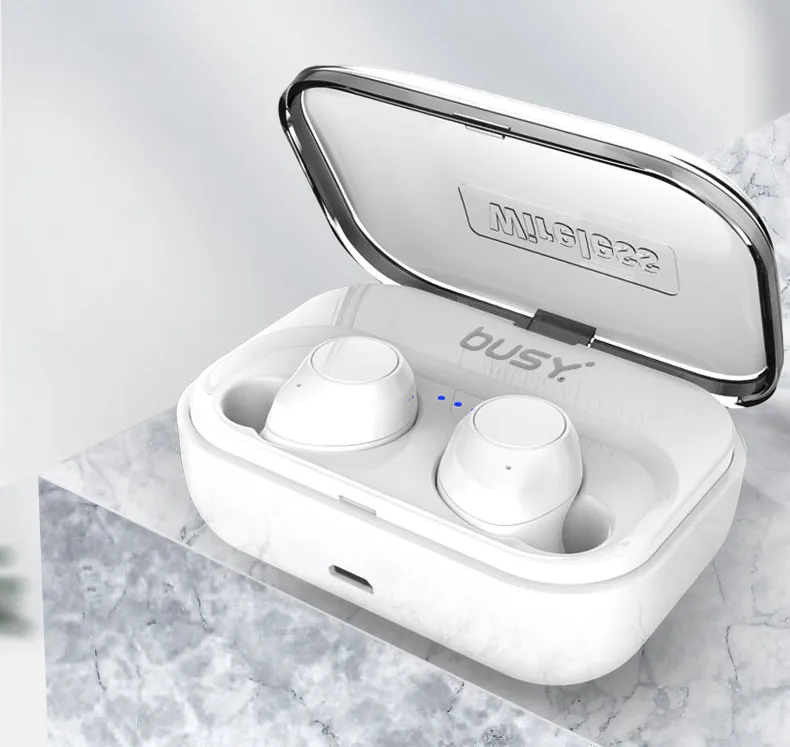 BUSY 051038 BLUETOOTH СЛУШАЛКИ БЕЛИ