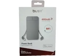 BUSY ПРЕНОСНА БАТЕРИЈА POWER BANK 4000 mAh MFI СЕРТ.