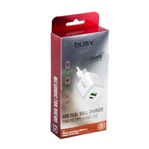 BUSY ДВОЕН USB ПОЛНАЧ 20W